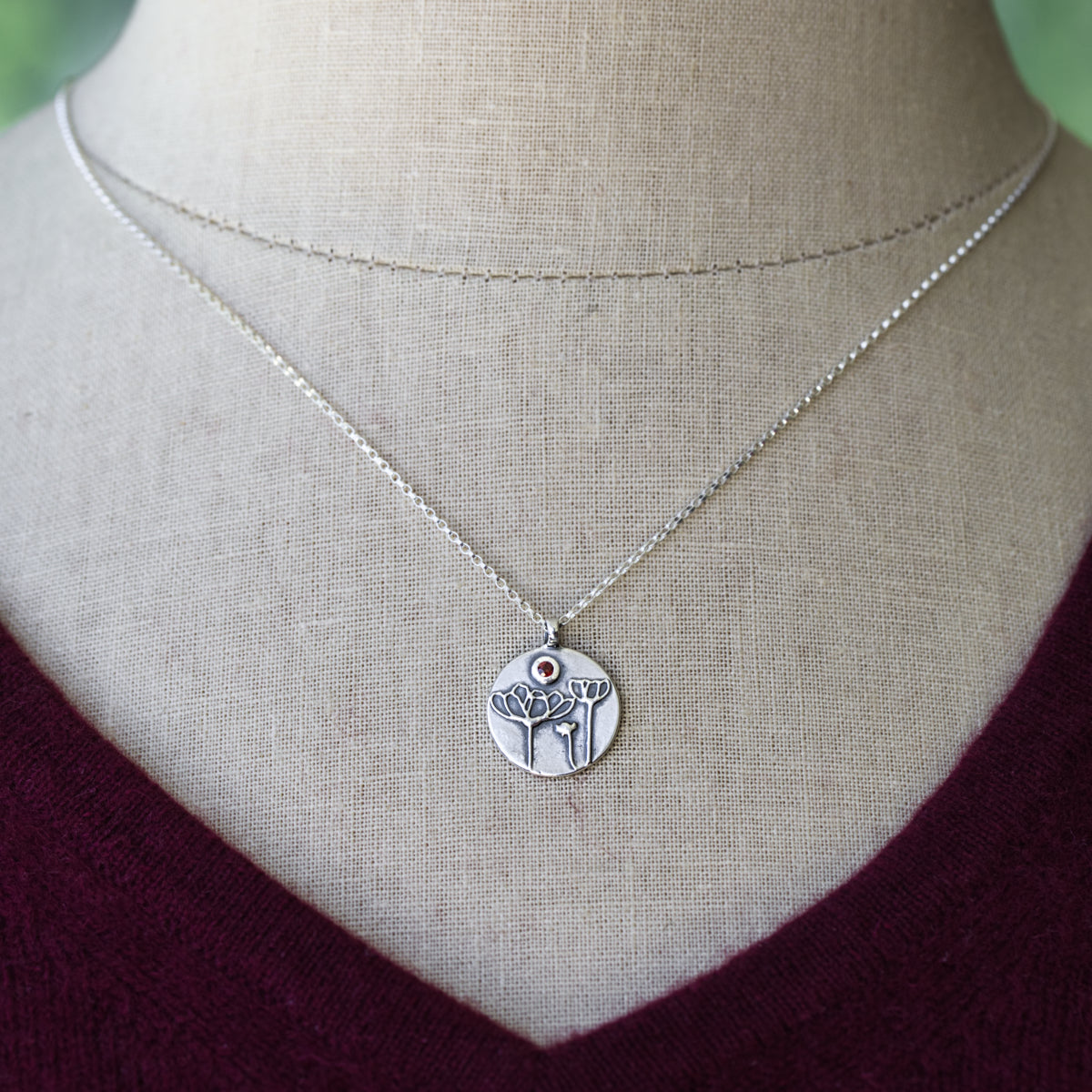 Cosmos Necklace with Gemstone