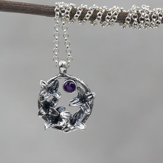 Lilac Bloom Amethyst Necklace