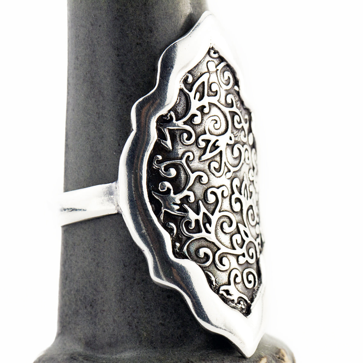 Swirl Leaf Moroccan Ring-Terra Rustica Jewelry