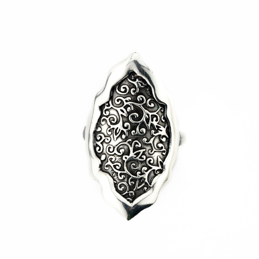 Swirl Leaf Moroccan Ring-Terra Rustica Jewelry
